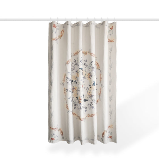 Watercolor Floral Design Shower Curtain