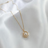 Pearl and Rhinestone Gold Necklace