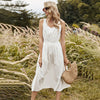 White Spring Sleeveless Dress