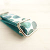 Luxury Turquoise Blue and White Bubble Patterned Dog Collar