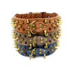 Classic Bronze Rivet Pet Collar For Dogs