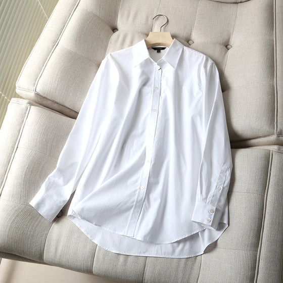 Classic White Button-up Shirt