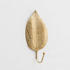 Leaf Wall Hook in Gold Finish