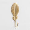 Leaf Wall Hook in Gold Finish