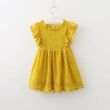  Yellow Lace and Ruffled Baby Sundress Dress | Available in Other Colors