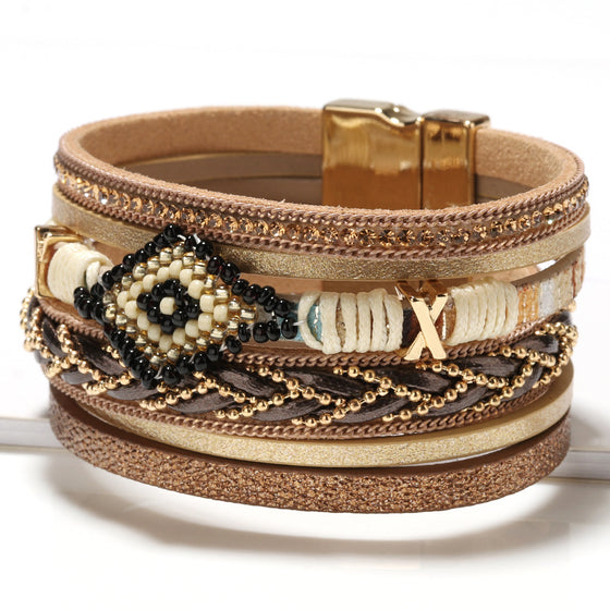 Layered Leather Bracelets | Available in 4 Colors