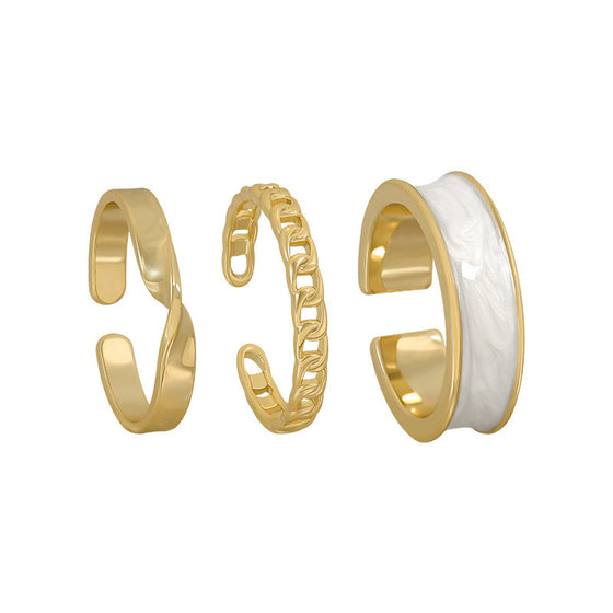 Women's Three-Piece Combination Stacking Ring