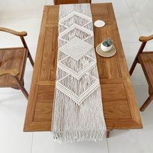  Cotton Macrame Woven Table Runner in Natural Color