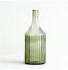 Green Ribbed Bottles