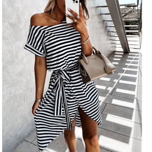 Belted Striped Summer Dress Women | Available in 3 Colors