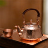 Hammered Copper Tea Pot in Rustic or Polished Finish