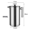 French Press Coffee Maker in Stainless Steel