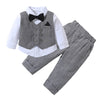 Gray Baby Boy Suit with Hat | Matching Shoes Also Available