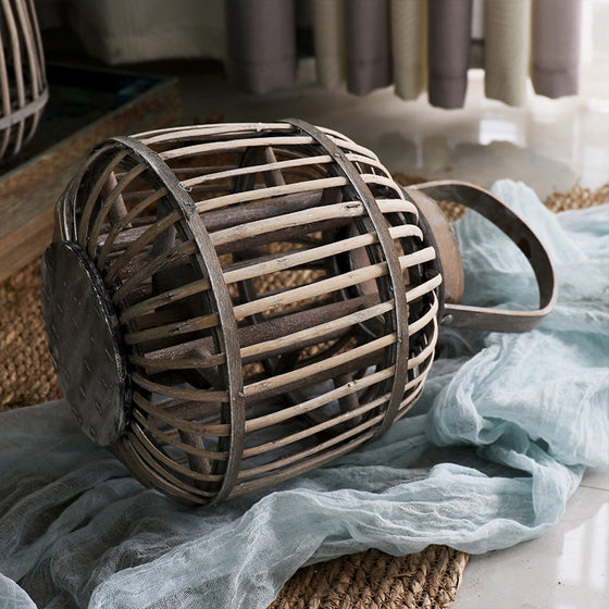 Weathered Handmade Wooden Lantern