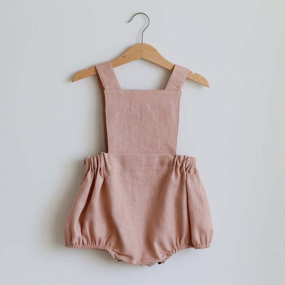 Baby Girl Bloomer Shorts Jumpsuit | Available in 3 Colors