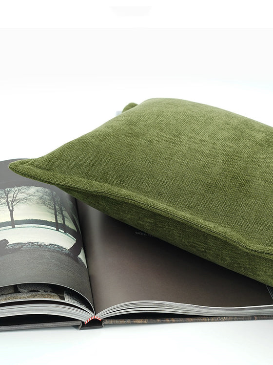 Green Nordic Throw Pillow