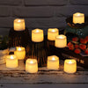 LED Flameless Tea Candles with Timer Set