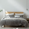 Japanese Style Muji-style Bed And Breakfast Pure Color Lattice Single And Double Duvet Cover Bed Sheet