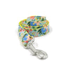 Luxury Orange Poppy and Blue Floral Dog Collar and Leash