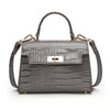 Croc Patent Leather Handbag