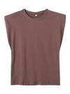 Shoulder Padded T-Shirt | Available in Other Colors