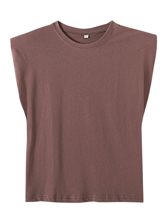 Shoulder Padded T-Shirt | Available in Other Colors