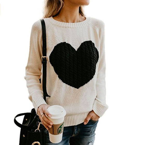 Heart Long Sleeve Sweater