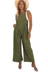 Green Sleeveless Pleated Wide Leg Jumpsuit | Available in 2 Colors