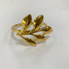 Leaf Napkin Ring Plated in Gold, Silver, or Rose Gold Finish