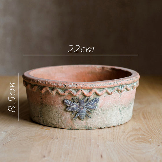 Honeybee Terracotta Flowerpot