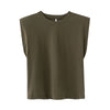 Shoulder Padded T-Shirt | Available in Other Colors