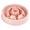 Pastel Colored Plastic Choke Prevention Pet Food Bowl