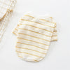 French Bull Dog Clothes in Beige with Stripes | Available in 2 Colors