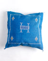 18" Cactus Silk Throw Pillow Cover in Blue