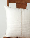 18" Riviera Hand-Stitch Throw Pillow Cover in Natural Cotton Color