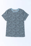 Grey Cheetah Print Casual Crew Neck T Shirt | Available in 4 Colors