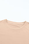 Pink Solid Color Basic Crew Neck Plain Tee | Available in 7 Colors