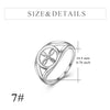 Sterling Sliver Celtic Circle Round Knot Rings