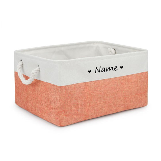 Personalized Dog Toy Basket Free Print Pet Storage Box Cat