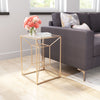 Canyon Side Table in Gold