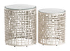 Reden Side Table Set in Silver