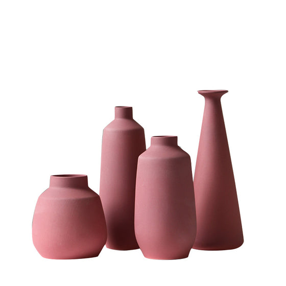 Maroon Modern Porcelain Vase | Available in Other Styles