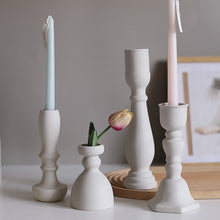  Light Beige Ceramic Candle Holders | Available in 4 Styles