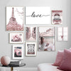 Pink Paris Canvas Prints | Available in Several Sizes