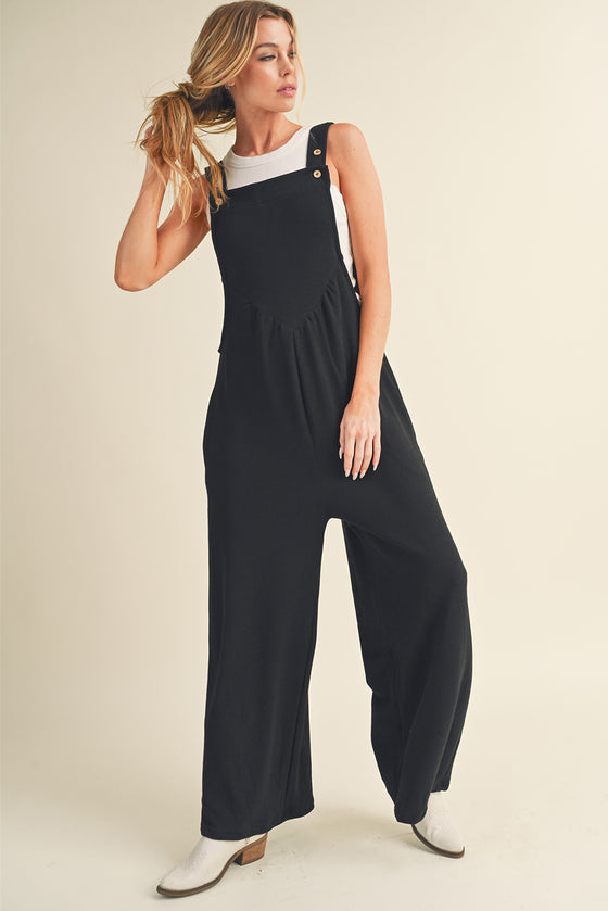 Black Wide Leg Jumpsuit | Available in 2 Colors