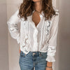 Long Sleeved Unlined Lace Shirt