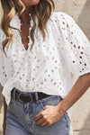 White Flower Blouse | Available in 3 Colors