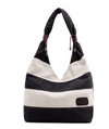 Striped Canvas Tote Bag