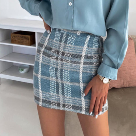 Plaid Short Skirt