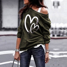  Double Heart Graphic Sweatshirt